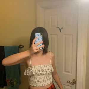 🤍White Hollister tube top🤍